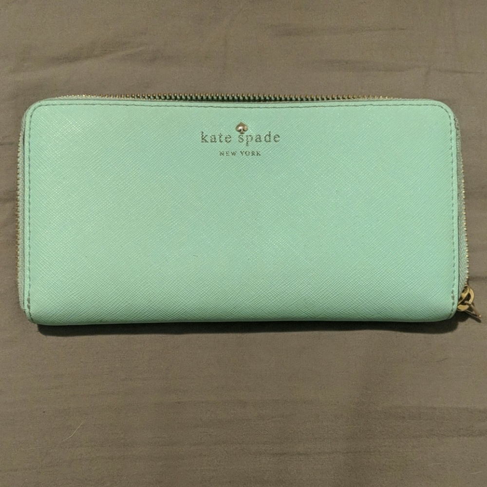 Kate Spade Wallet (Mint Green)
